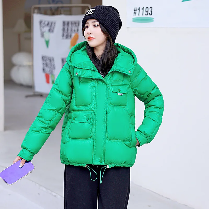Women Hooded Thick Warm Short Jacket Cotton Padded Parka Basic Coat Female 2022 New Winter Outerwear
Women Hooded Thick Warm Short Jacket Cotton Padded Parka Basic Coat Female 2022 New Winter Outerwear