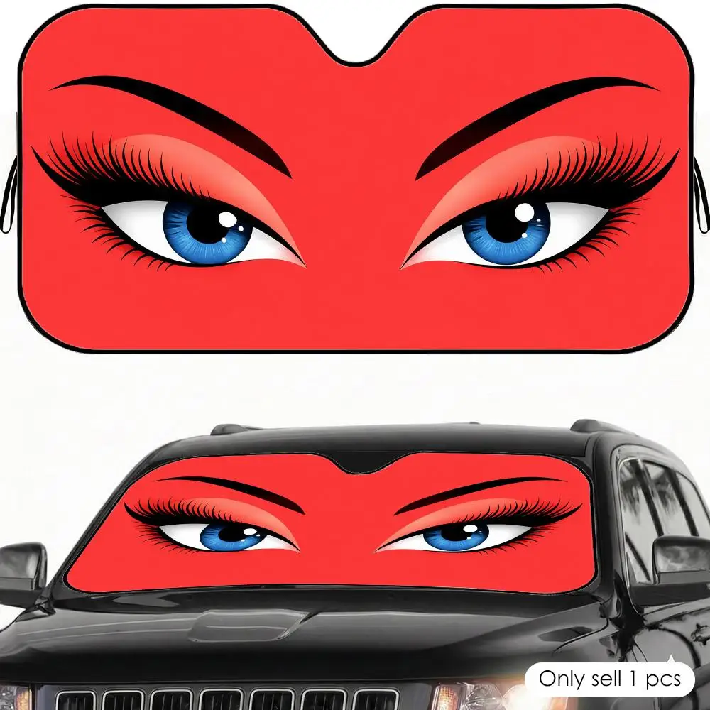 Retro eye makeup Sun Visor Car Sun Shade Front Windshield Coverings Blocker Auto Protector Window Visor Screen Cover
Retro eye makeup Sun Visor Car Sun Shade Front Windshield Coverings Blocker Auto Protector Window Visor Screen Cover