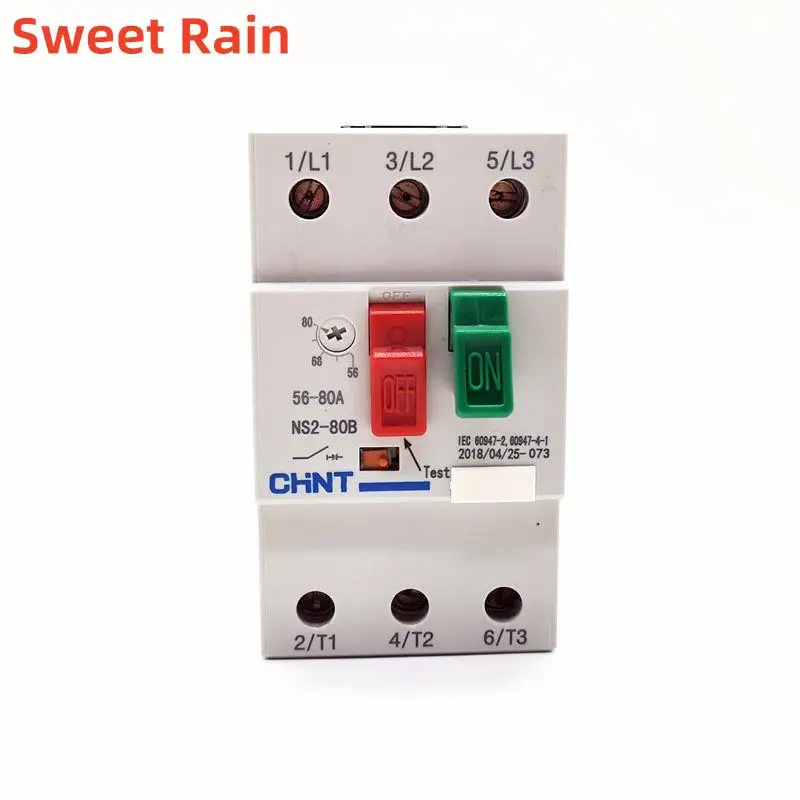 Ручной стартер CHINT NS2-80B 16-25A 25-40A 40-63A 56-80A, автоматический выключатель стартера с защитой двигателя
Ручной стартер CHINT NS2-80B 16-25A 25-40A 40-63A 56-80A, автоматический выключатель стартера с защитой двигателя