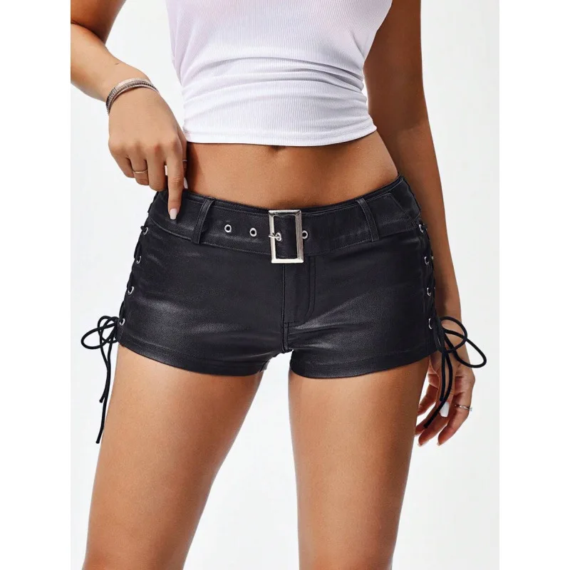 Leather Shorts K 41150 Women's Casual Pants Neutral Style Other Material 100% Spring Season High Waist Short Length
Leather Shorts K 41150 Women's Casual Pants Neutral Style Other Material 100% Spring Season High Waist Short Length