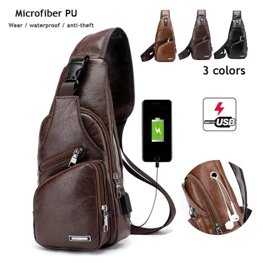 Fashionable Men Chest Bag Simple Casual Portable Charging Crossbody Pack Multifunctional Outdoor Sports Commuting Shoulder Bag
Fashionable Men Chest Bag Simple Casual Portable Charging Crossbody Pack Multifunctional Outdoor Sports Commuting Shoulder Bag
