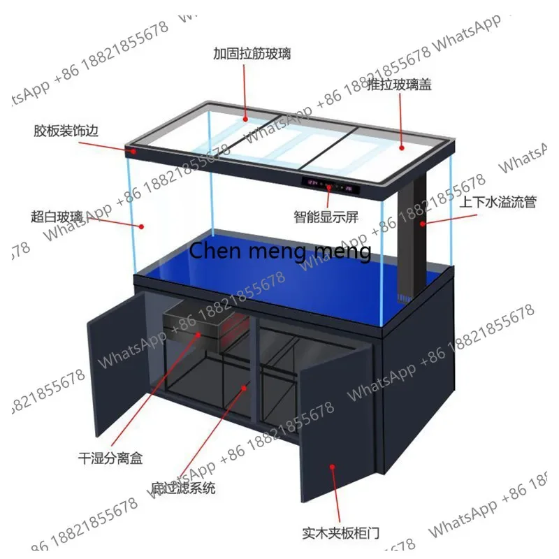 Hot sales Large fish tank aquarium living room floor-to-ceiling household large lazy ecological water-free glass
Hot sales Large fish tank aquarium living room floor-to-ceiling household large lazy ecological water-free glass