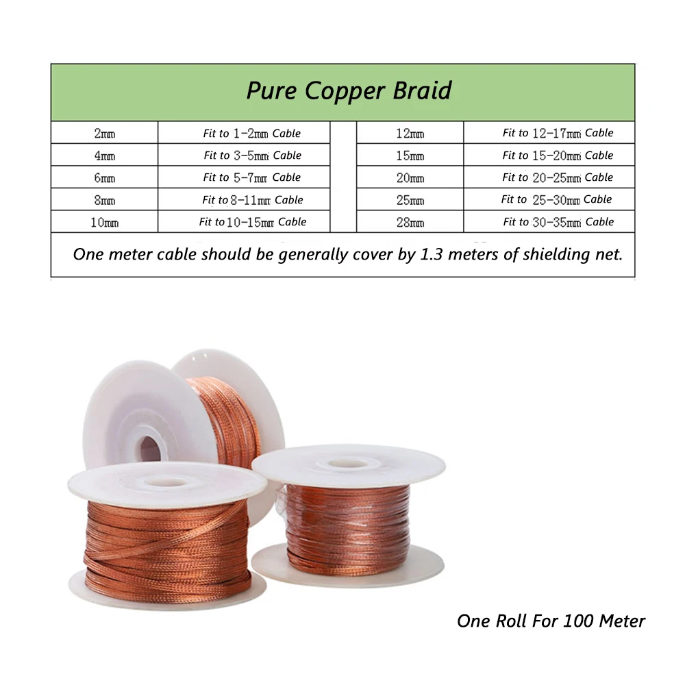 Preffair Red Pure Copper Braid Sleeve Screening Tubular Cable Copper Sleeve tube For Audio AC Power Cable ,Rca Cable
Preffair Red Pure Copper Braid Sleeve Screening Tubular Cable Copper Sleeve tube For Audio AC Power Cable ,Rca Cable