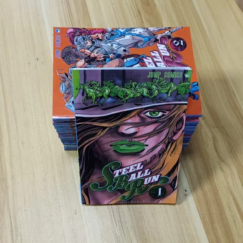 12 Books Steel Ball Run Manga Book JOJO's Bizarre Adventure Part7 Vol.1-12 Japanese Youth Comic Books English Manga Books
12 Books Steel Ball Run Manga Book JOJO's Bizarre Adventure Part7 Vol.1-12 Japanese Youth Comic Books English Manga Books