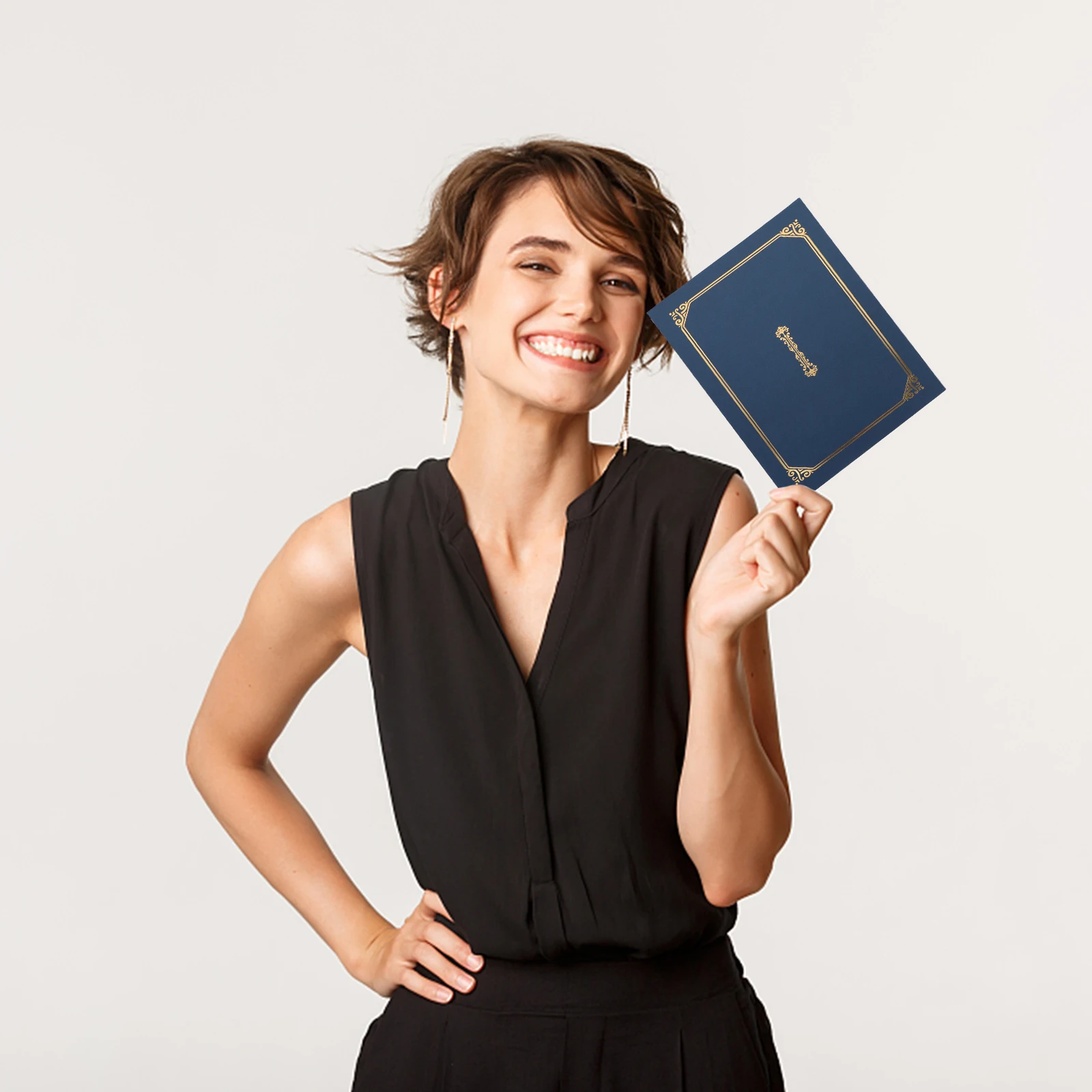 Certificate Holder Diploma Cover Document Folder A4 Paper Shell Graduation Award Frame Black Blue Gold Elegant A4 Size
Certificate Holder Diploma Cover Document Folder A4 Paper Shell Graduation Award Frame Black Blue Gold Elegant A4 Size