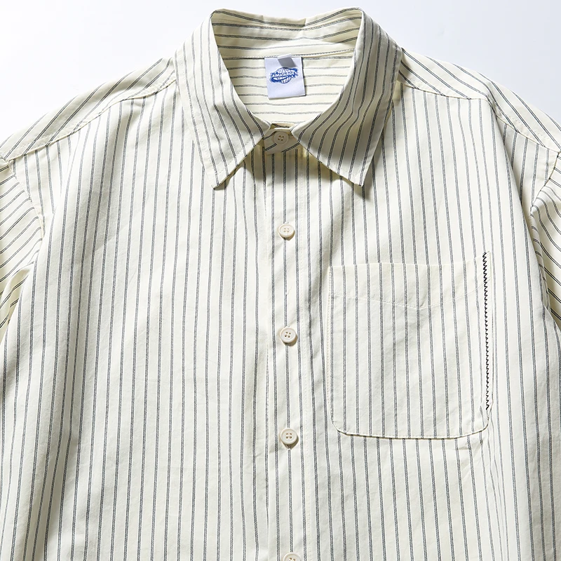 Autumn New Japanese Retro Striped Long Sleeve Shirt Men Streetwear Fashion Cityboy Loose Casual Oversize Shirts Male Blouses
Autumn New Japanese Retro Striped Long Sleeve Shirt Men Streetwear Fashion Cityboy Loose Casual Oversize Shirts Male Blouses