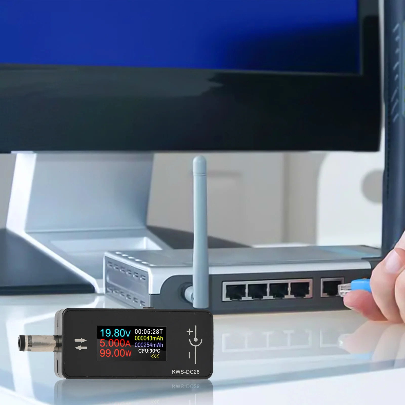 Интеллектуальный зарядный тестер DC5525 240 Вт с TFT-дисплеем высокой четкости для точного отслеживания напряжения и тока
Интеллектуальный зарядный тестер DC5525 240 Вт с TFT-дисплеем высокой четкости для точного отслеживания напряжения и тока
