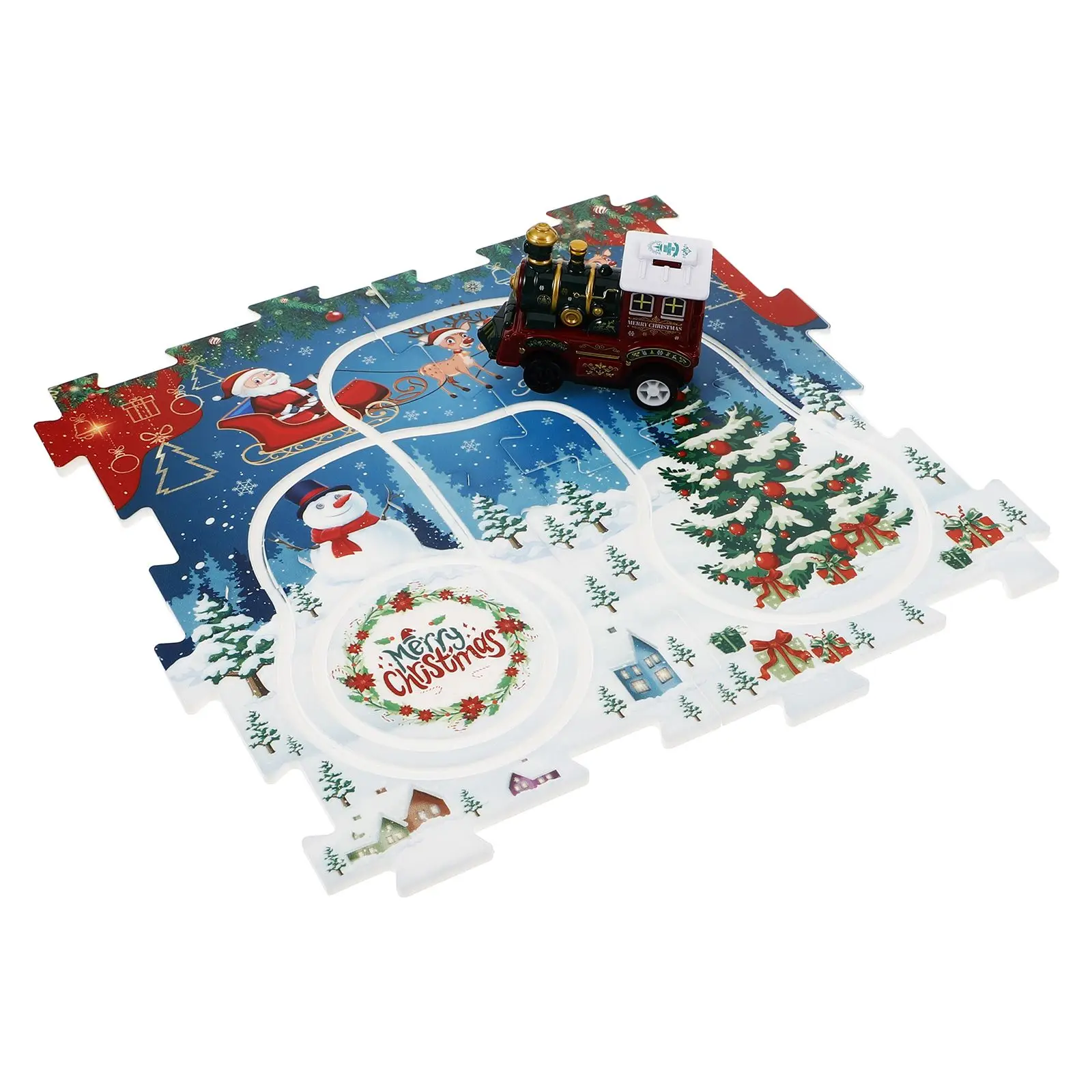 4Pcs Electric Train Toys Puzzle Track Set Plastic Rail Xmas Scene Building Logical Thinking Spatial Imagination Christmas
4Pcs Electric Train Toys Puzzle Track Set Plastic Rail Xmas Scene Building Logical Thinking Spatial Imagination Christmas