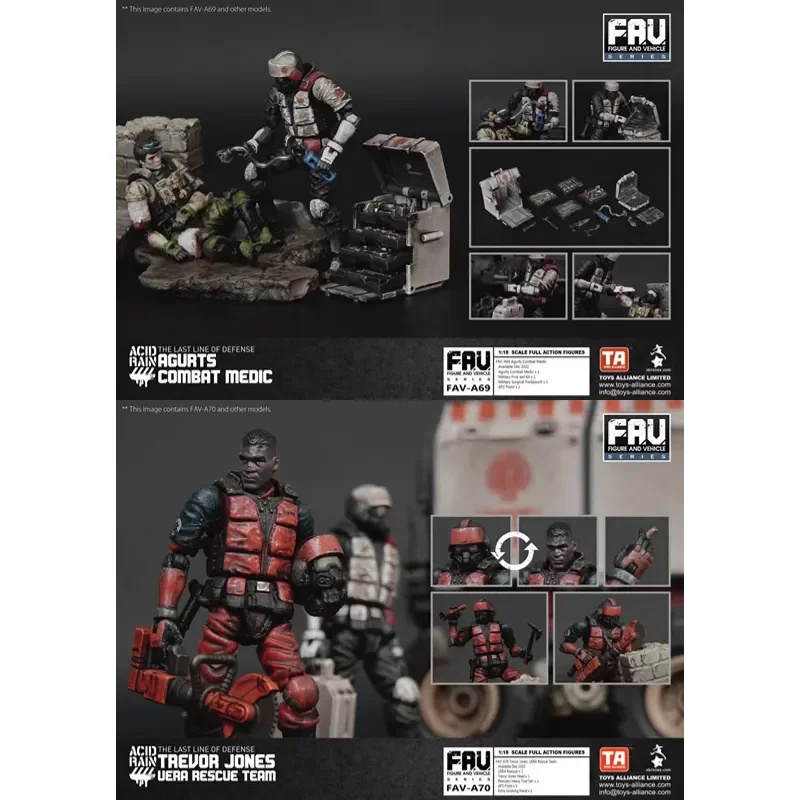 Genuine Original Acid Rain 1:18 FAV-A69 Agurts Combat Medic A70 Trevor Jones Uera Rescue Team Model Action Figure Doll Toy Gift
Genuine Original Acid Rain 1:18 FAV-A69 Agurts Combat Medic A70 Trevor Jones Uera Rescue Team Model Action Figure Doll Toy Gift