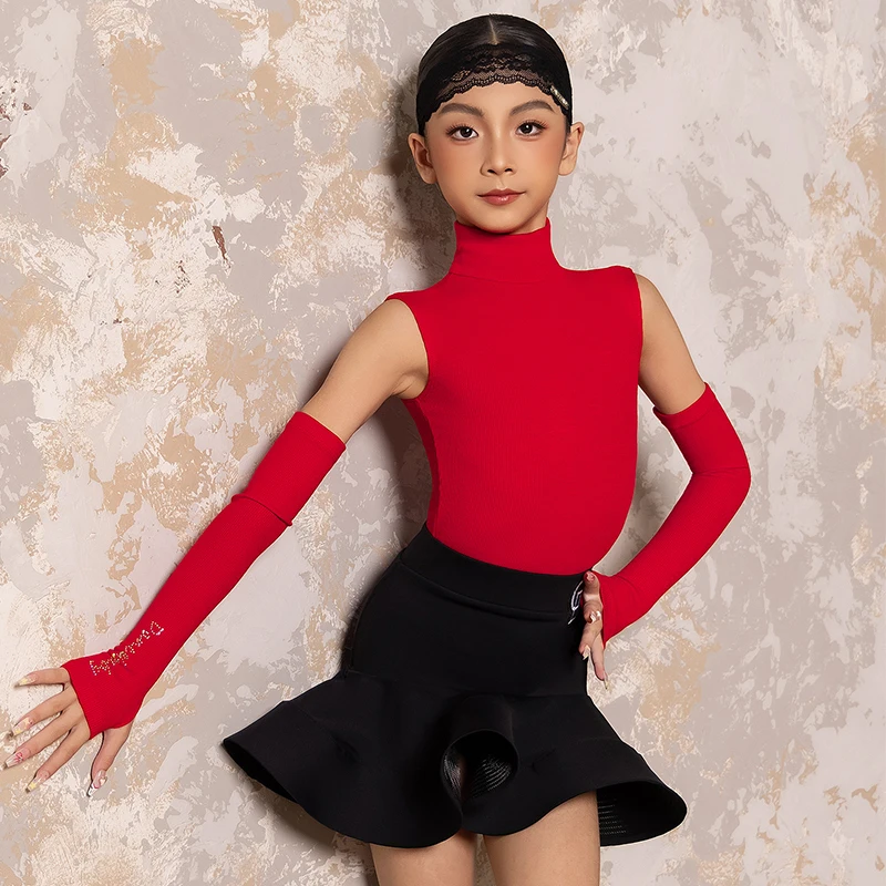2026 New Latin Dance Clothes For Girls Red Tops Black Fishbone Skirt Cha Cha Rumba Dance Performance Practice Training Clothing
2026 New Latin Dance Clothes For Girls Red Tops Black Fishbone Skirt Cha Cha Rumba Dance Performance Practice Training Clothing