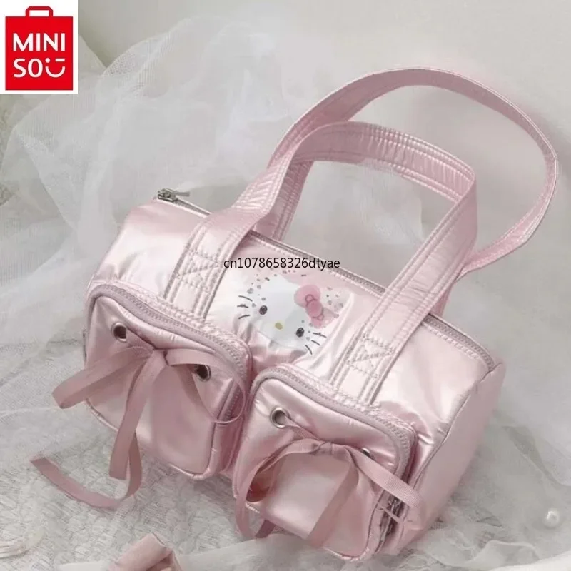 MINISO 2024 New Women's Sweet and Fresh Versatile Handbag Fashion High Quality Cartoon Hello Kitty Storage Bag
MINISO 2024 New Women's Sweet and Fresh Versatile Handbag Fashion High Quality Cartoon Hello Kitty Storage Bag