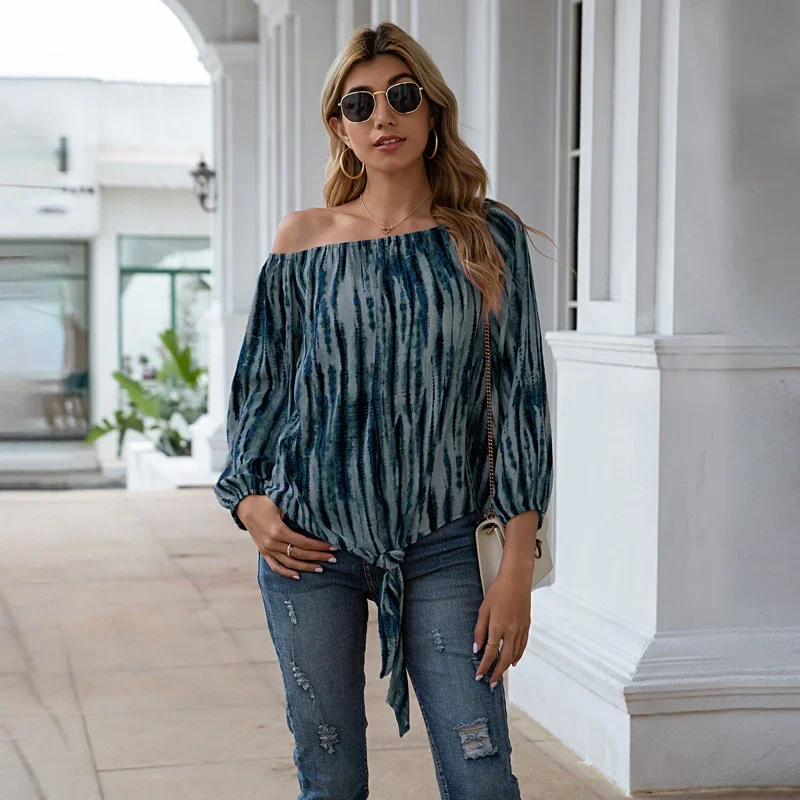 Tie Dye Print Sexy Off Shoulder Loose Long Sleeve Tops Women Plus Size Clothes Spring and Summer New Fashion Casual T-Shirts
Tie Dye Print Sexy Off Shoulder Loose Long Sleeve Tops Women Plus Size Clothes Spring and Summer New Fashion Casual T-Shirts