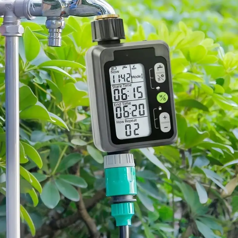 H8WB Automatic Lawn Watering Timer with Watering Scheduling Weather Resistant ABS Sprinkler Timer for Home Garden Planting
H8WB Automatic Lawn Watering Timer with Watering Scheduling Weather Resistant ABS Sprinkler Timer for Home Garden Planting