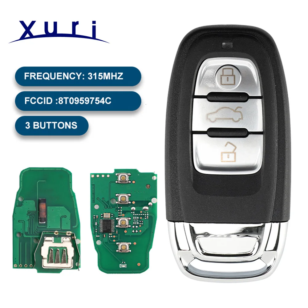 Умный дистанционный ключ Xuri без ключа 3/BTN 315 МГц/433 МГц/868 МГц 8T0 959 754C для Audi Q5 A4L A5 A6 A7 A8 RS4 RS5 S4 S5
Умный дистанционный ключ Xuri без ключа 3/BTN 315 МГц/433 МГц/868 МГц 8T0 959 754C для Audi Q5 A4L A5 A6 A7 A8 RS4 RS5 S4 S5