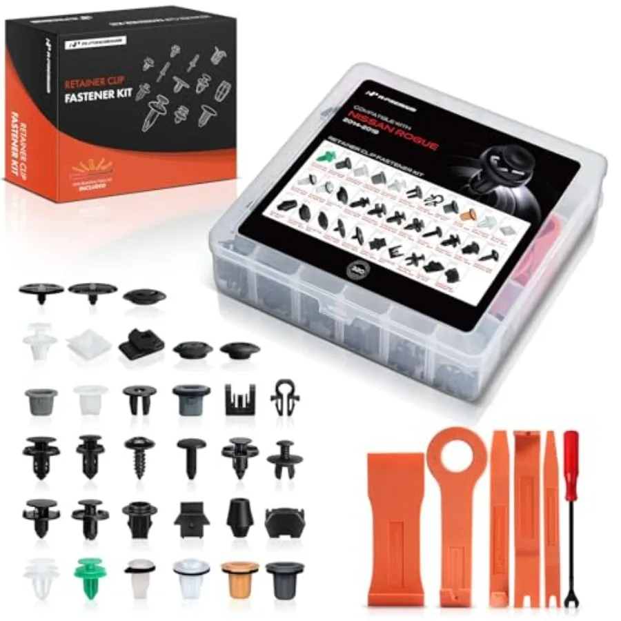 320PCS 32 Sizes/32 oz Bumper Fender Retainer Clips Kit - Compatible with Nissan Rogue 2014-2019 - Hood Door Trim Panel Cowl Pus
320PCS 32 Sizes/32 oz Bumper Fender Retainer Clips Kit - Compatible with Nissan Rogue 2014-2019 - Hood Door Trim Panel Cowl Pus