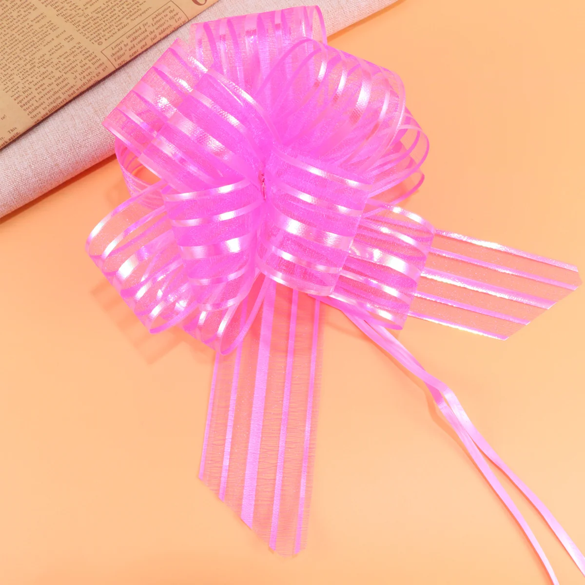 10Pcs Pink Pull Bows Yarn Wedding Party Gift Decoration Ideal for Wedding Pull Bows Gift Wrapping and Party Decor
10Pcs Pink Pull Bows Yarn Wedding Party Gift Decoration Ideal for Wedding Pull Bows Gift Wrapping and Party Decor