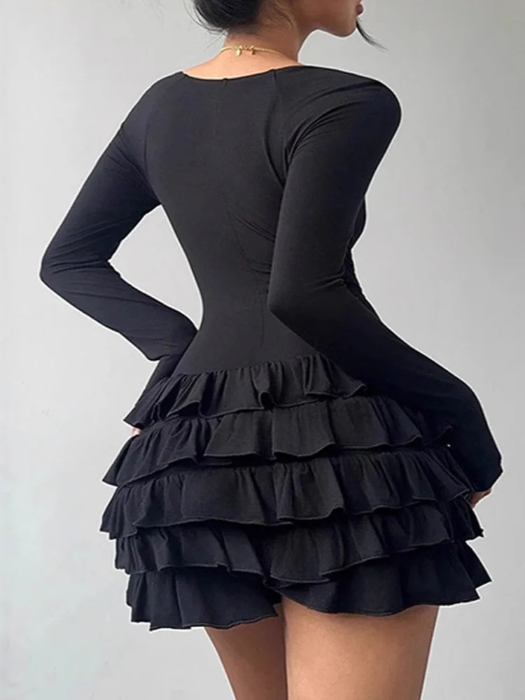 Women's French fashion temperament slim fit sweet and spicy women's clothing solid color waist cinching fluffy cake short dress
Women's French fashion temperament slim fit sweet and spicy women's clothing solid color waist cinching fluffy cake short dress