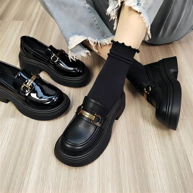 TOPHQWS Retro Genuine Leather Loafers 2024 Trend Preppy Style Round Toe Women Platform Shoes Casual Slip On Luxury Ladies Shoes
TOPHQWS Retro Genuine Leather Loafers 2024 Trend Preppy Style Round Toe Women Platform Shoes Casual Slip On Luxury Ladies Shoes