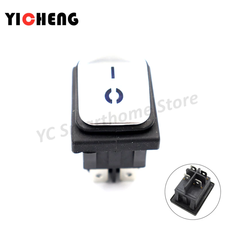 KCD4Stainless steel surface DPST with light waterproof switch high power high current rocker 4 feet red yellow blue 12V 24V 220V 
KCD4Stainless steel surface DPST with light waterproof switch high power high current rocker 4 feet red yellow blue 12V 24V 220V