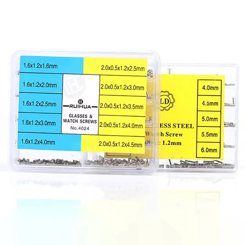 Watch cover, back cover screws, multi specification stainless steel screws, glasses cross screws, watch repair tool
Watch cover, back cover screws, multi specification stainless steel screws, glasses cross screws, watch repair tool
