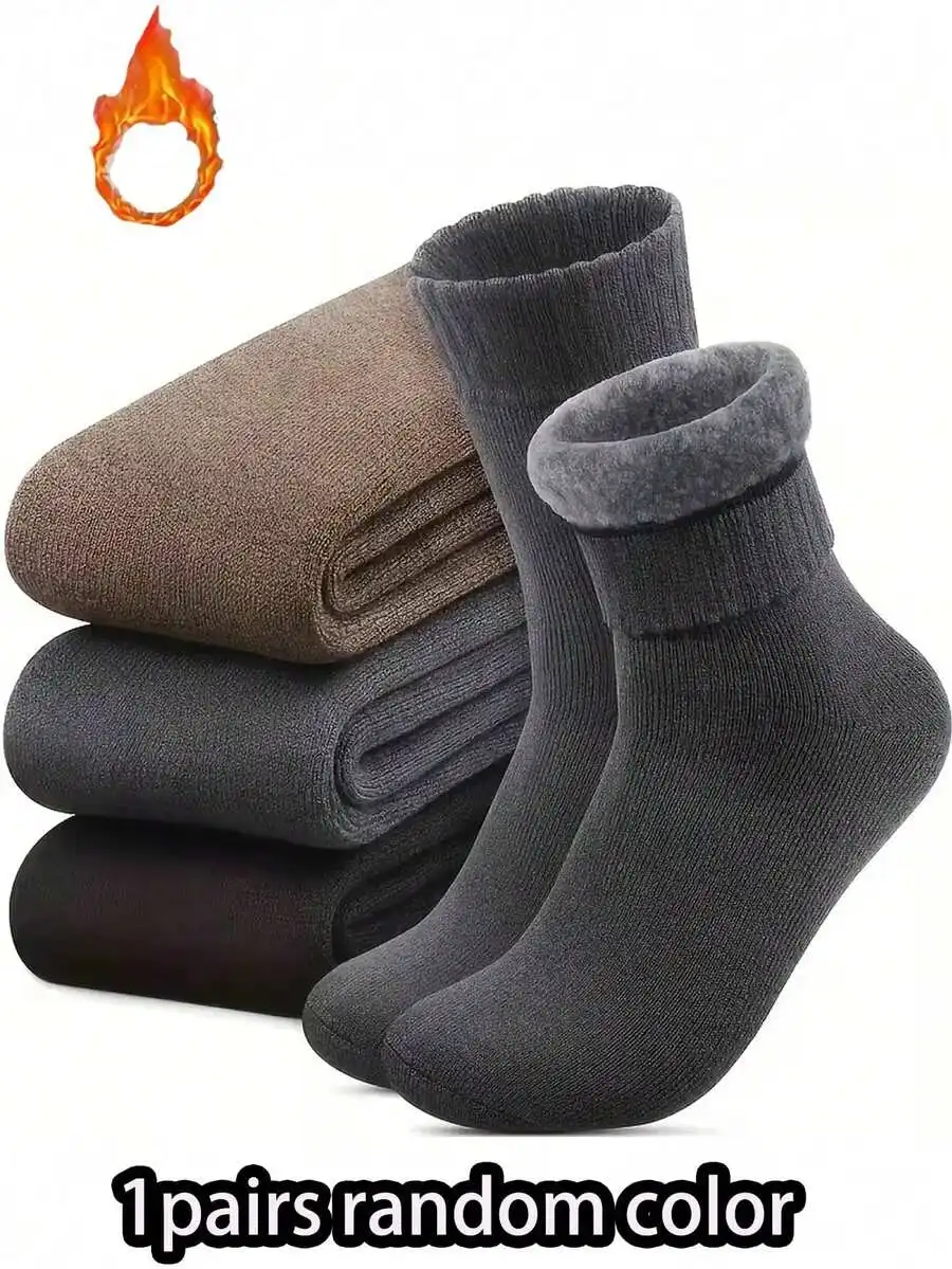 Mens Winter Warm Thick Fleece Lined Socks Reinforced Toe Heel Outdoor Hiking Comfortable Plus Size
Mens Winter Warm Thick Fleece Lined Socks Reinforced Toe Heel Outdoor Hiking Comfortable Plus Size