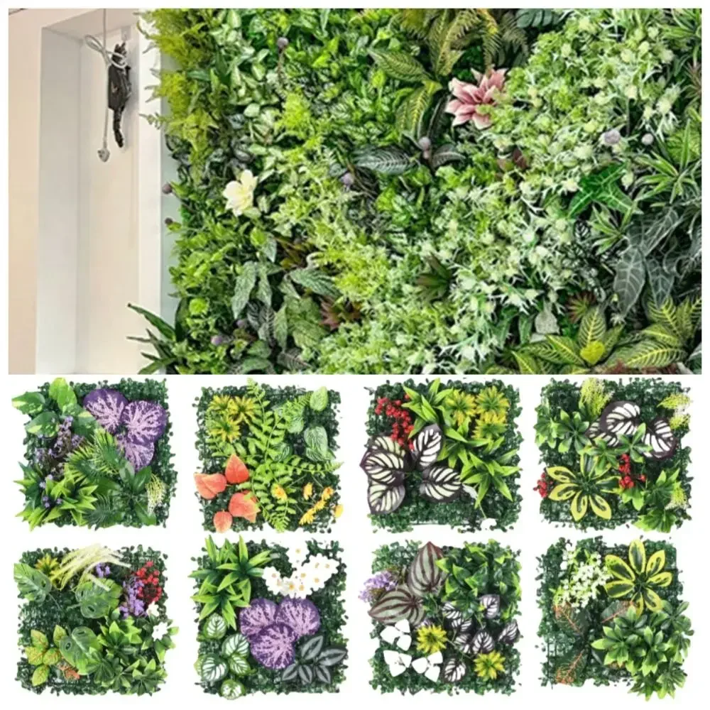 DIY Artificial Plant Wall Panel Eternal Life UV Protection Artificial Eucalyptus Carpet No Watering Flower Fake Green Grass Mat
DIY Artificial Plant Wall Panel Eternal Life UV Protection Artificial Eucalyptus Carpet No Watering Flower Fake Green Grass Mat