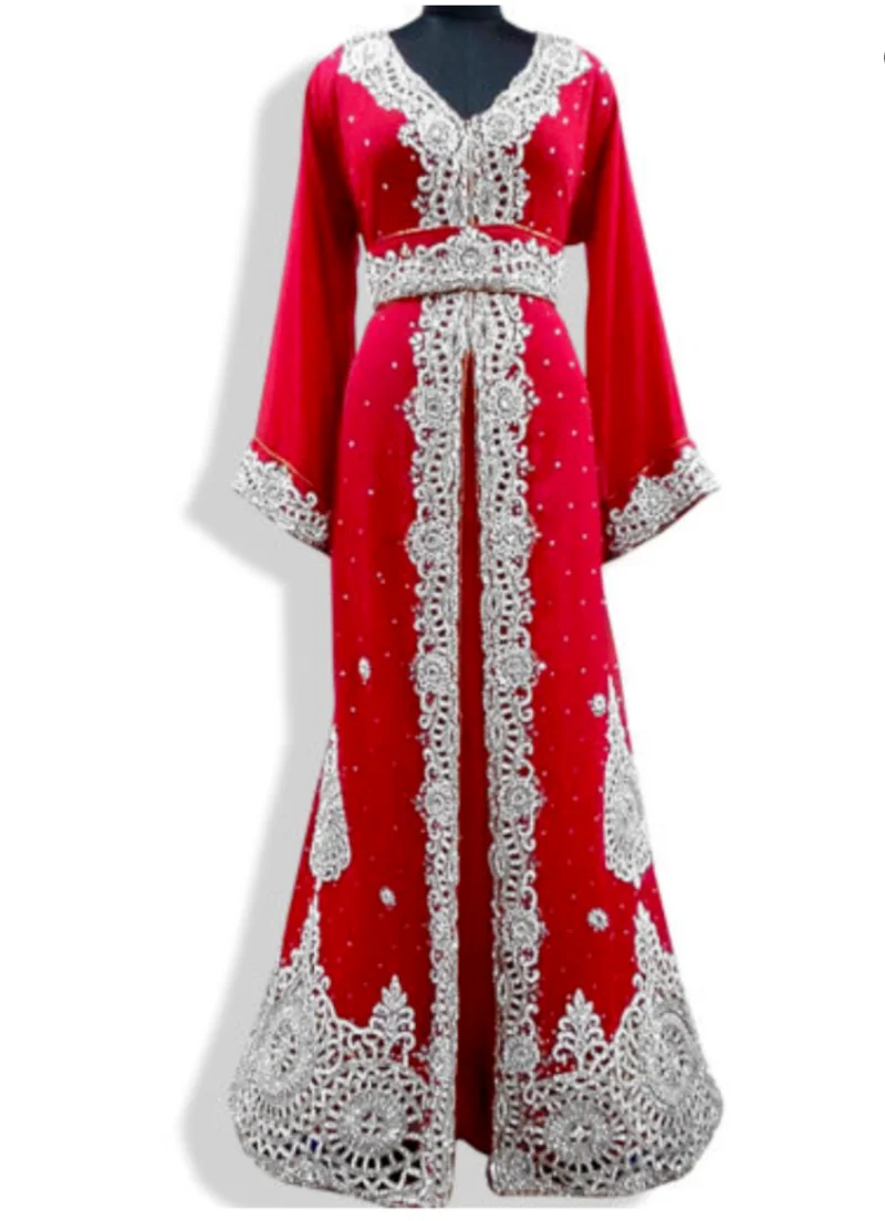 Luxury Robe Fashion Applique Red Dress Indo-Pakistani Traditional Costume Georgette Material Arabian Robe Indo-Pak Clothing
Luxury Robe Fashion Applique Red Dress Indo-Pakistani Traditional Costume Georgette Material Arabian Robe Indo-Pak Clothing