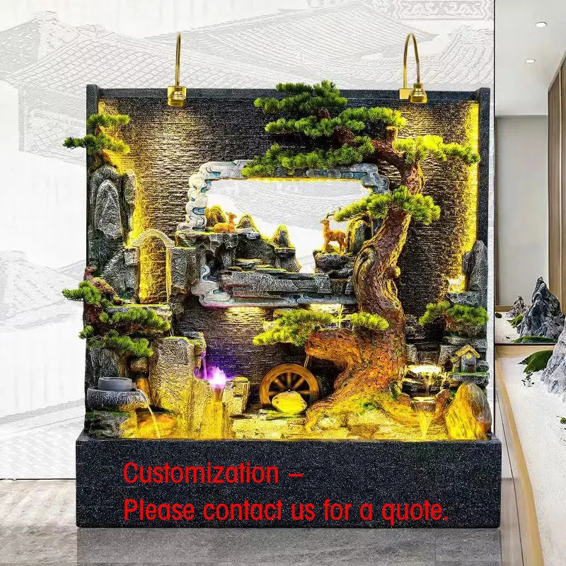 custom.Rockery Fountain Landscape Flowing Decorations Attracting Wealth Fengshui Wheel Porch Decoration
custom.Rockery Fountain Landscape Flowing Decorations Attracting Wealth Fengshui Wheel Porch Decoration