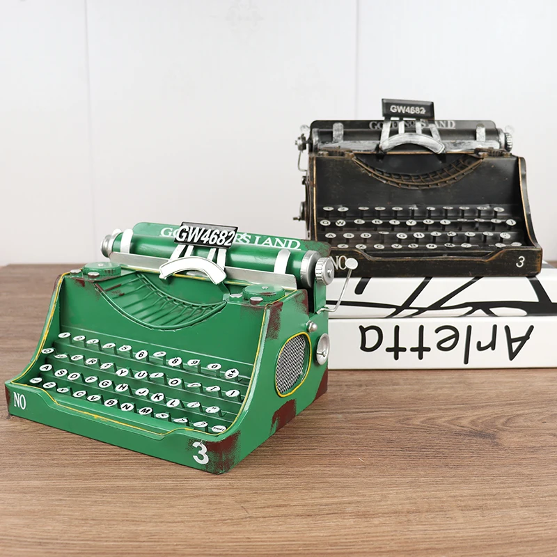 Simulation old typewriter model iron nostalgic decoration creative window display Photo Props decoration
Simulation old typewriter model iron nostalgic decoration creative window display Photo Props decoration