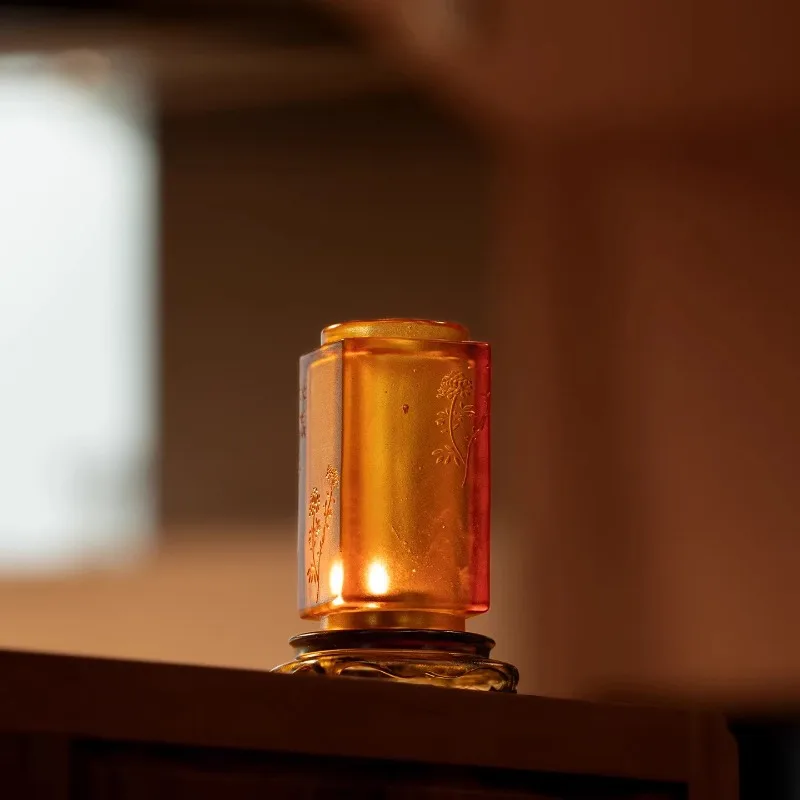 Glazed candlestick atmosphere light Ancient method Glazed candlestick Glazed square candlestick light Retro decoration
Glazed candlestick atmosphere light Ancient method Glazed candlestick Glazed square candlestick light Retro decoration