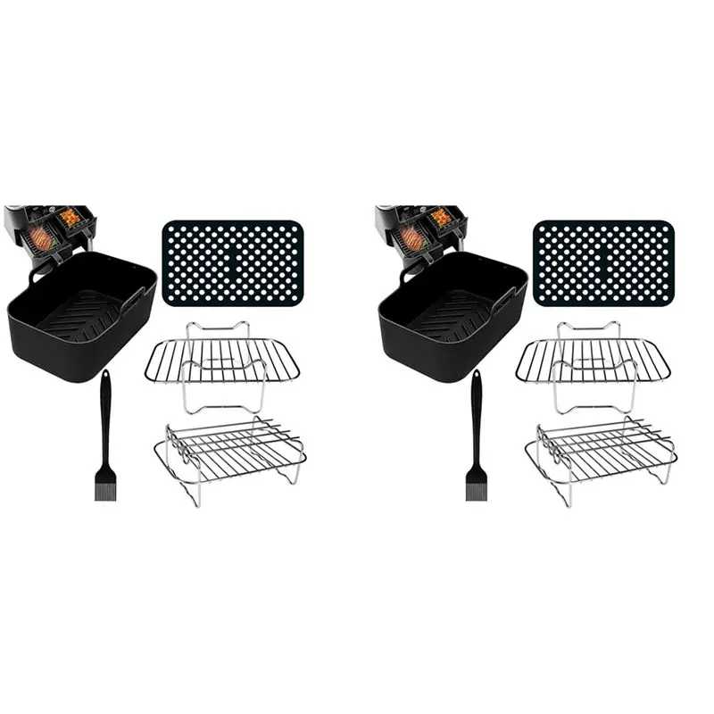 AB46-10PCS Double Basket Airfryer Parts For Ninja Foodi AF300UK AF400UK, Tower T17088,Instant Salter Dual Zone Deep 7.6L-9.6L
AB46-10PCS Double Basket Airfryer Parts For Ninja Foodi AF300UK AF400UK, Tower T17088,Instant Salter Dual Zone Deep 7.6L-9.6L