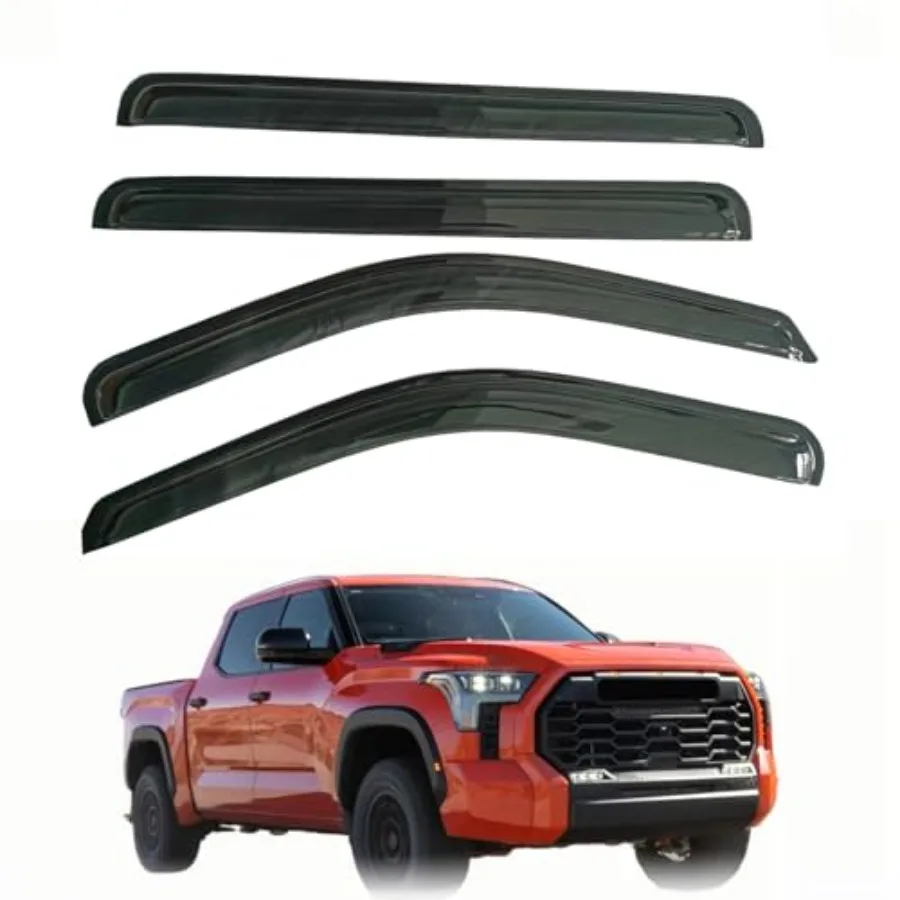 Window Visor Deflector Compatible with Toyota Tundra Crew max Cab 2022-2026 Sun/Rain Guards Outside Smoke
Window Visor Deflector Compatible with Toyota Tundra Crew max Cab 2022-2026 Sun/Rain Guards Outside Smoke