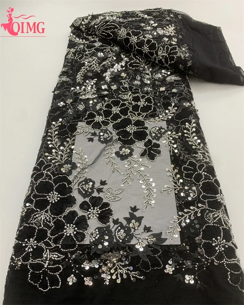 OIMG 2024 Latest French 3D Beads Tulle Lace Fabric High Quality African Net Lace Fabrics With Sequins Beads For Evening Party
OIMG 2024 Latest French 3D Beads Tulle Lace Fabric High Quality African Net Lace Fabrics With Sequins Beads For Evening Party