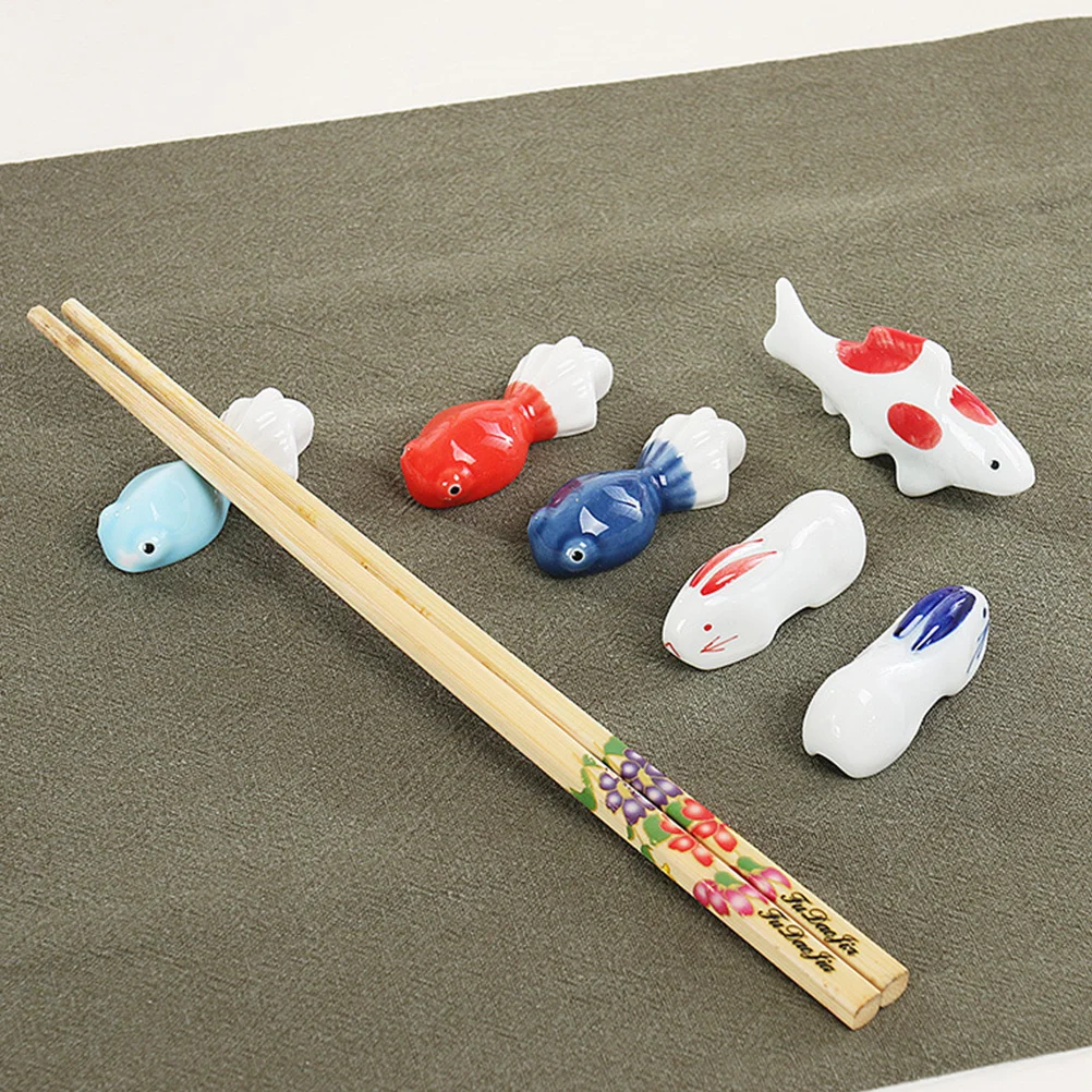 6Pcs Ceramic Chopsticks Rack Rabbit Animal Shape Spoon Fork Rest Practical Portable Lightweight Tableware Supplies Dining Room 
6Pcs Ceramic Chopsticks Rack Rabbit Animal Shape Spoon Fork Rest Practical Portable Lightweight Tableware Supplies Dining Room