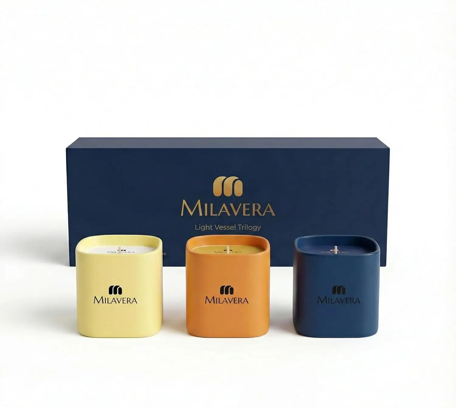 Luxury Candle Set - 3 Scented Candles in Beautiful Colored Glass Jars | Soy Wax, Non Toxic Natural
Luxury Candle Set - 3 Scented Candles in Beautiful Colored Glass Jars | Soy Wax, Non Toxic Natural