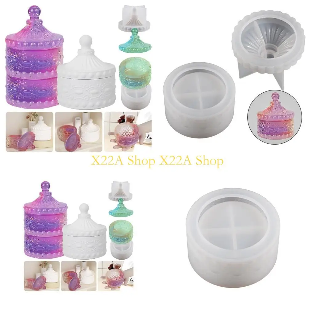 Unique Silicone Resin Jar Moulds Silicone DIY Molds Epoxy Moulds for Storage Container
Unique Silicone Resin Jar Moulds Silicone DIY Molds Epoxy Moulds for Storage Container