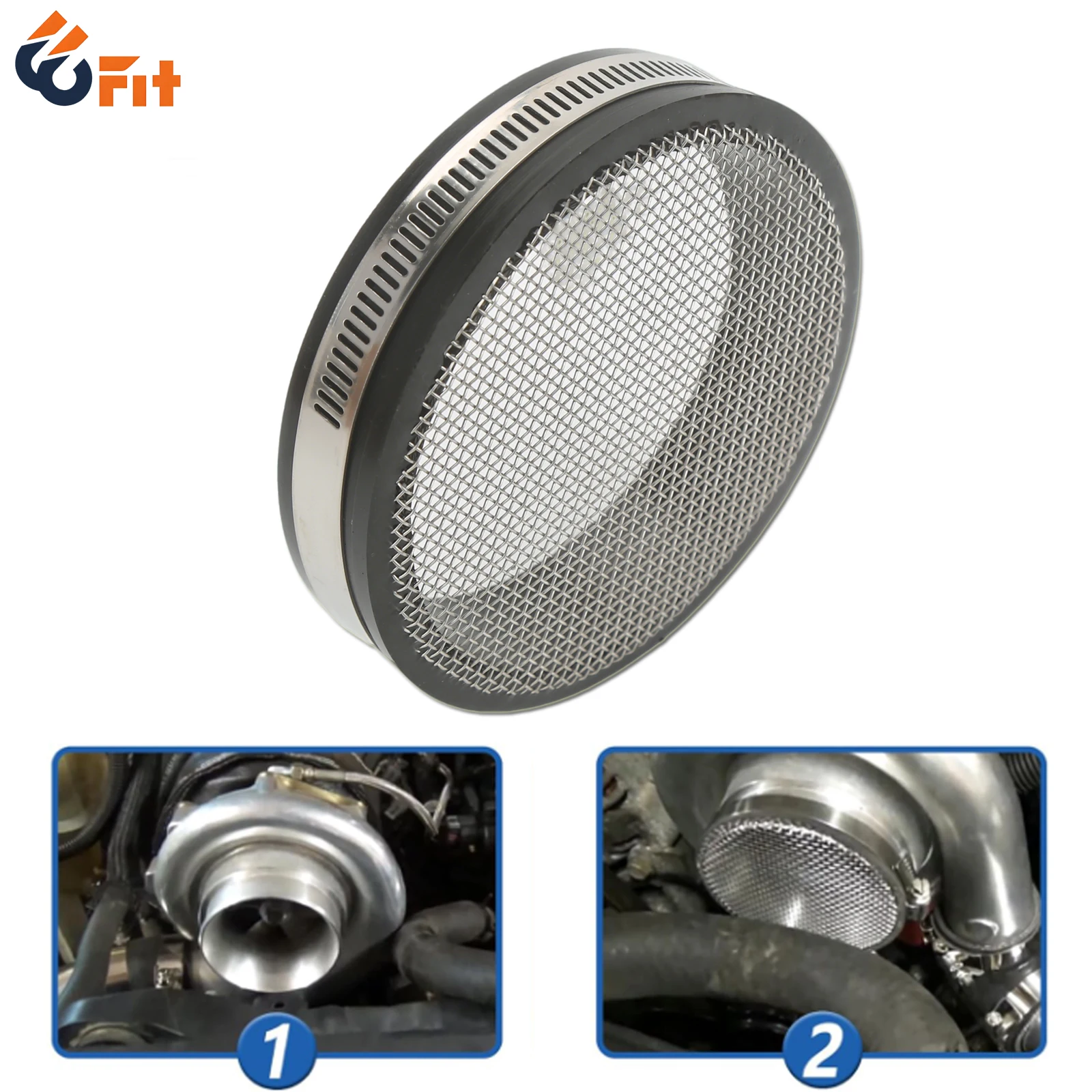 Universal 4″ Turbo Inlet Guard Steel Mesh Screen with Stainless Clamp for Tight Engine Bay Protection Cover Car Accessories
Universal 4″ Turbo Inlet Guard Steel Mesh Screen with Stainless Clamp for Tight Engine Bay Protection Cover Car Accessories 