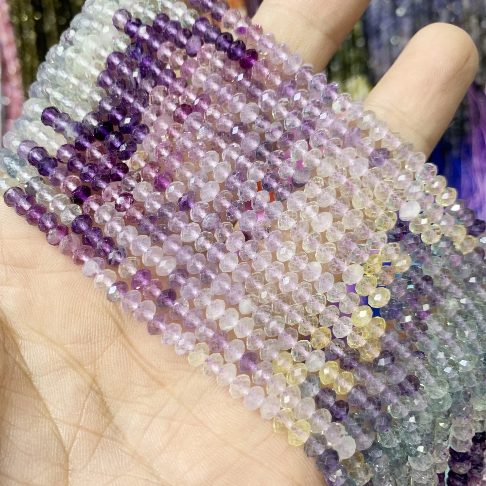 Natural Gemstone 3x4mm Faceted Colored Fluorite Ruby Zoisite Loose Beads Lepidolite DIY for Jewelry Making Necklace Bracelet
Natural Gemstone 3x4mm Faceted Colored Fluorite Ruby Zoisite Loose Beads Lepidolite DIY for Jewelry Making Necklace Bracelet