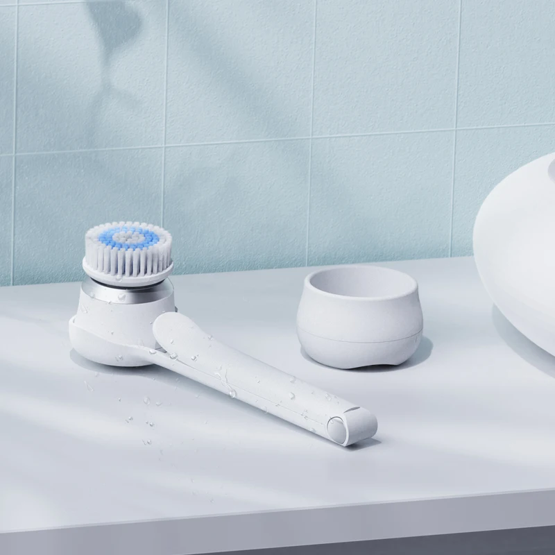 Rechargeable Plastic Body Shower Scrubber Electric Body Massager Silica Gel Bath Brush
Rechargeable Plastic Body Shower Scrubber Electric Body Massager Silica Gel Bath Brush
