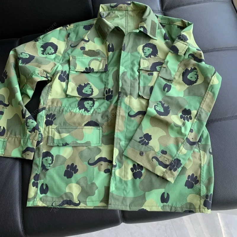 Benin Special Brigade Wildlife Anti Poaching Park Rangers Camo Set Camouflage Uniform Field Jacket BDU Tops Pants
Benin Special Brigade Wildlife Anti Poaching Park Rangers Camo Set Camouflage Uniform Field Jacket BDU Tops Pants