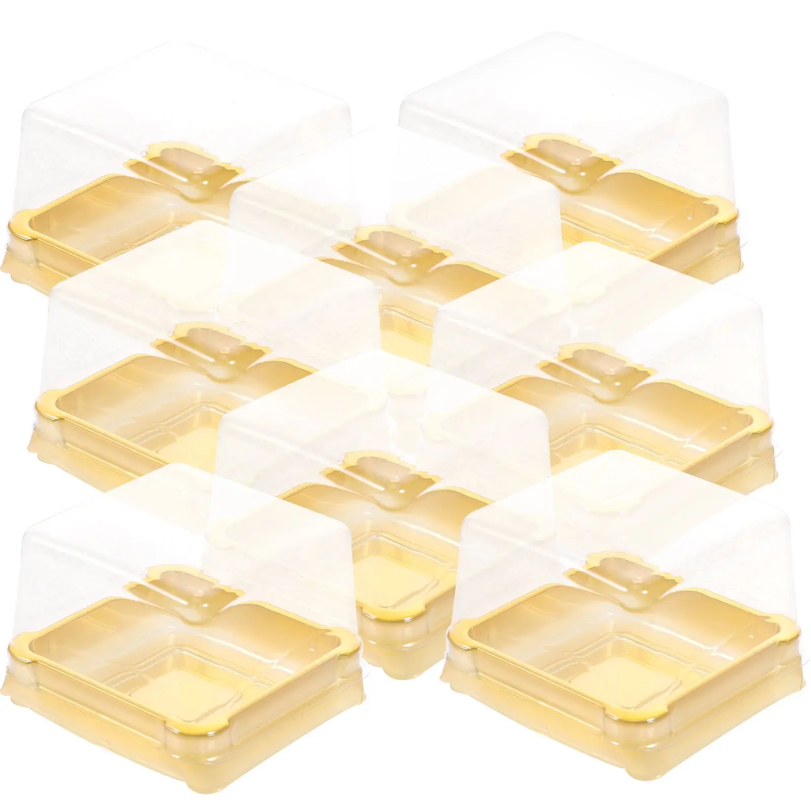 50 Pcs Square Blister Boxes Plastic Dessert Container Small Golden Moon Cake Pastries Food Grade Eco Friendly Waterproof
50 Pcs Square Blister Boxes Plastic Dessert Container Small Golden Moon Cake Pastries Food Grade Eco Friendly Waterproof