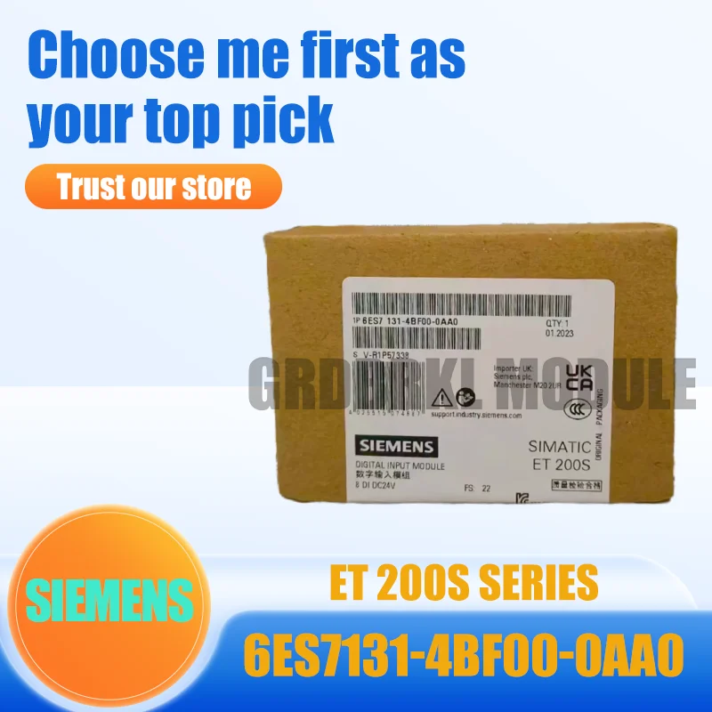 New Original SIEMENS 6ES7131-4BF00-0AA0 ET200S 8DI DC24V Digital Input Module
New Original SIEMENS 6ES7131-4BF00-0AA0 ET200S 8DI DC24V Digital Input Module