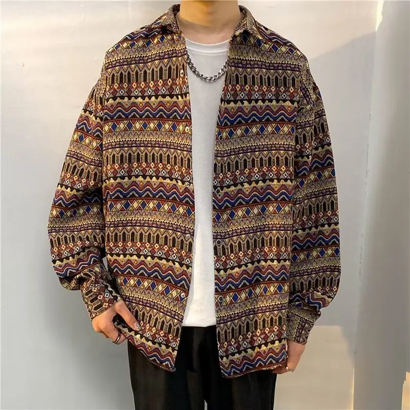 Cuban Vintage Shirt Men's Loose-Fitting Autumn/Winter Wear Trendy Men's Japanese Vintage Long Sleeve Shirt Couple Coat
Cuban Vintage Shirt Men's Loose-Fitting Autumn/Winter Wear Trendy Men's Japanese Vintage Long Sleeve Shirt Couple Coat