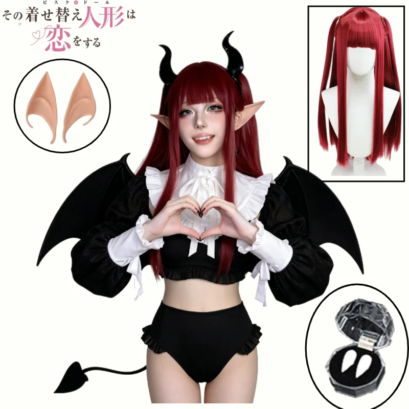 Anime My Dress-Up Darling Marin Kitagawa Cosplay Costume Little Witch Little Devil Sexy Slim Fit Costume with Tail Fangs Comic
Anime My Dress-Up Darling Marin Kitagawa Cosplay Costume Little Witch Little Devil Sexy Slim Fit Costume with Tail Fangs Comic