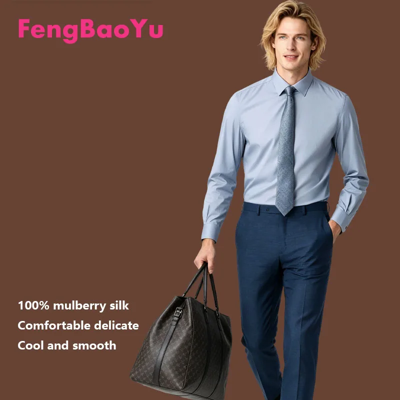 100% Natural Silk Men's Shirt Simple yet elegant, suitable for business fashion. Comfortable soft fine, cool stylish top.
100% Natural Silk Men's Shirt Simple yet elegant, suitable for business fashion. Comfortable soft fine, cool stylish top.