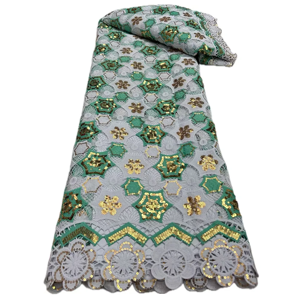 African Guipure Cord Lace Fabric 5 Yards High Quality Women Wedding Evening Dress Fashion Printing Water soluble Lace Fabric
African Guipure Cord Lace Fabric 5 Yards High Quality Women Wedding Evening Dress Fashion Printing Water soluble Lace Fabric