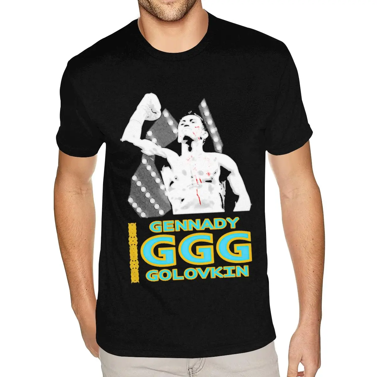 Последний дизайн Gennady GGG Golovkin футболка с коротким рукавом мужская для мужчин маленький размер черная рубашка 
Последний дизайн Gennady GGG Golovkin футболка с коротким рукавом мужская для мужчин маленький размер черная рубашка