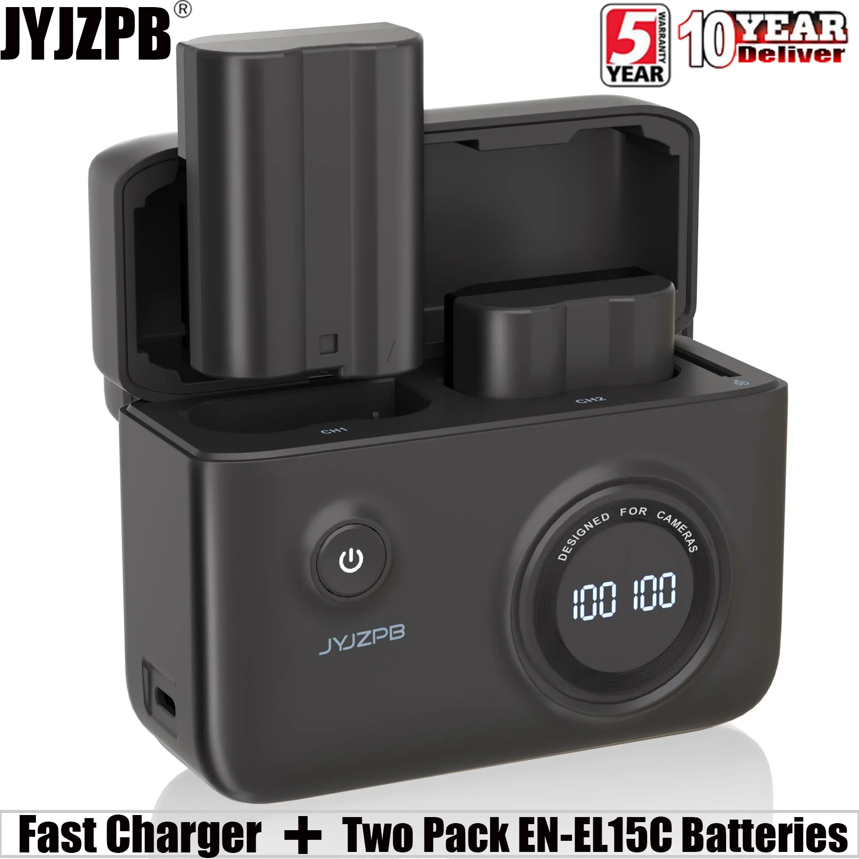 2 pack EN-EL15C Battery with Upgraded Fast Charger for Nikon D7500 D750 Z6 Z7 Z8 D500 D600 D610 D810 D800 D850 D7000 D7100 D7200
2 pack EN-EL15C Battery with Upgraded Fast Charger for Nikon D7500 D750 Z6 Z7 Z8 D500 D600 D610 D810 D800 D850 D7000 D7100 D7200