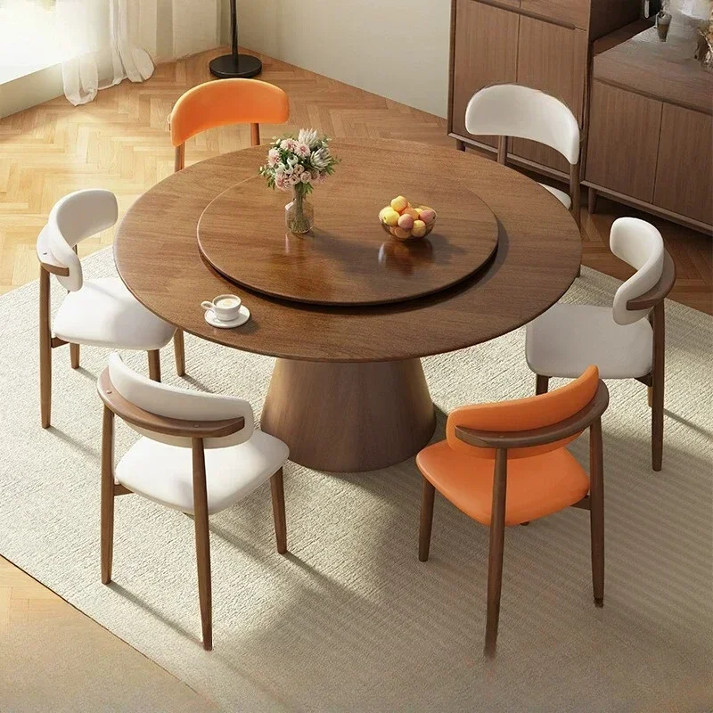 BJ Creative With Induction Cooker Turntable Home Large Round Table Nordic Round Table Solid Wood Furniture Minimalist
BJ Creative With Induction Cooker Turntable Home Large Round Table Nordic Round Table Solid Wood Furniture Minimalist