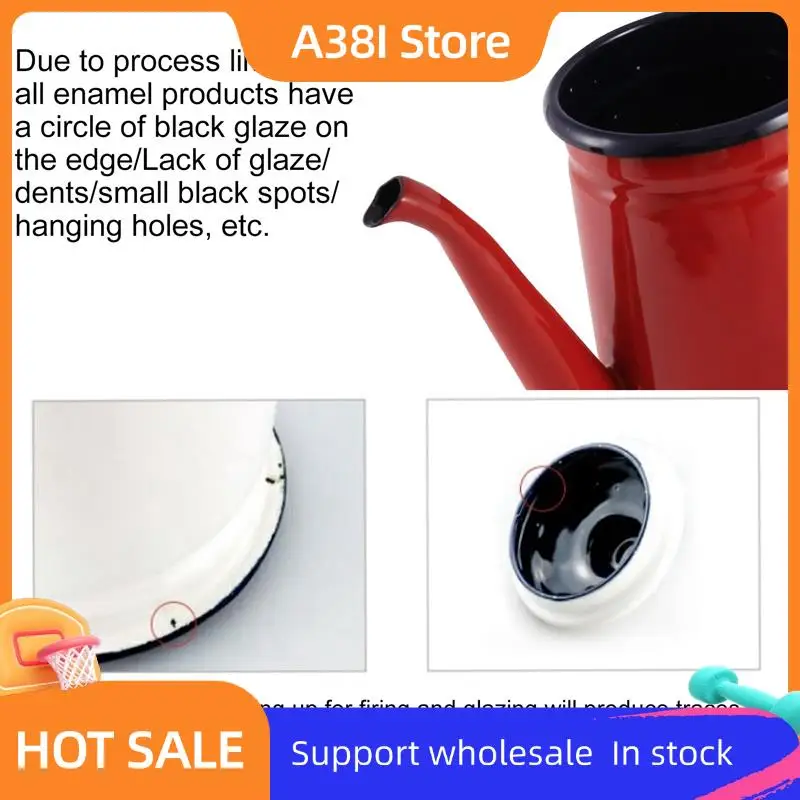 A38I 1.1L Enamel Coffee Pot Hand Tea Kettle Induction Cooker Gas Stove Universal
A38I 1.1L Enamel Coffee Pot Hand Tea Kettle Induction Cooker Gas Stove Universal